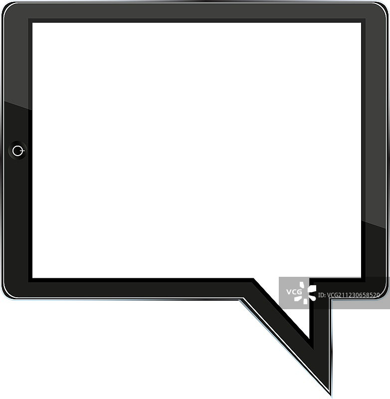 平板电脑语音气泡图片素材