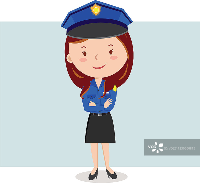 卡通警察图片素材