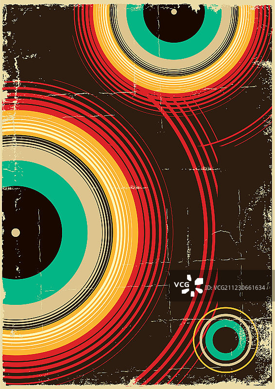 旧纸上的复古海报背景图片素材