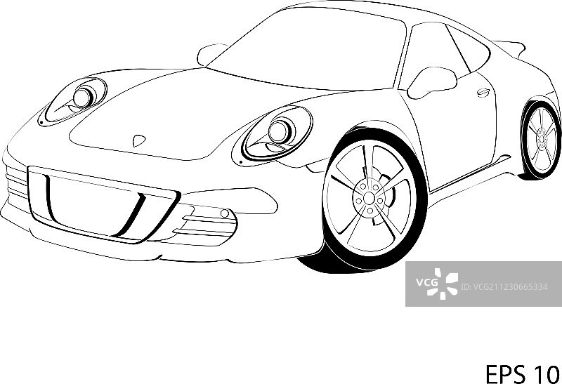 保时捷911跑车图片素材