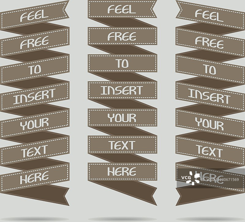 丝带套装图片素材