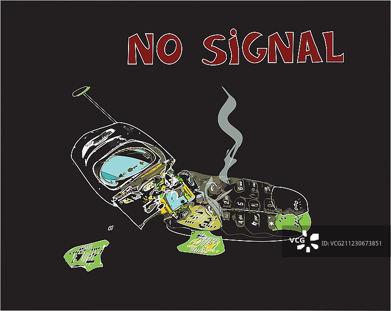 无信号图片素材