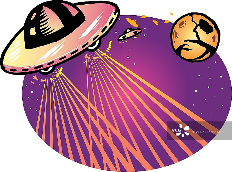 外星人宇宙飞船图片素材