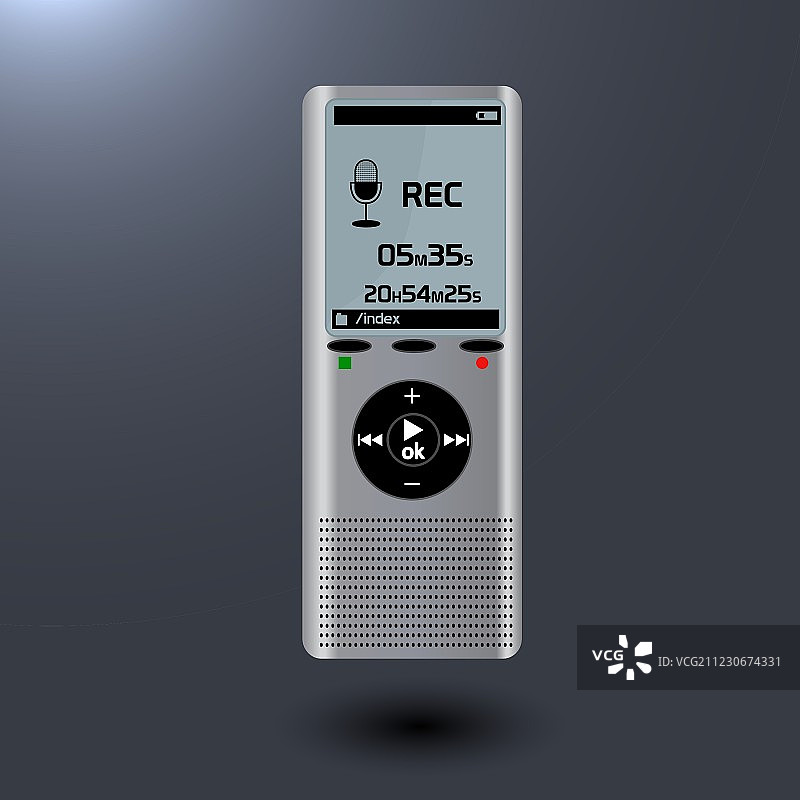 用于数字录音的电子录音机图片素材