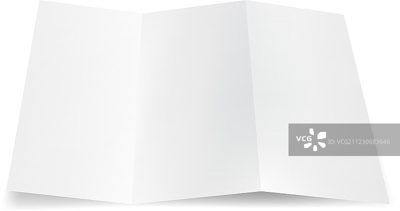 空白三折页宣传单图片素材