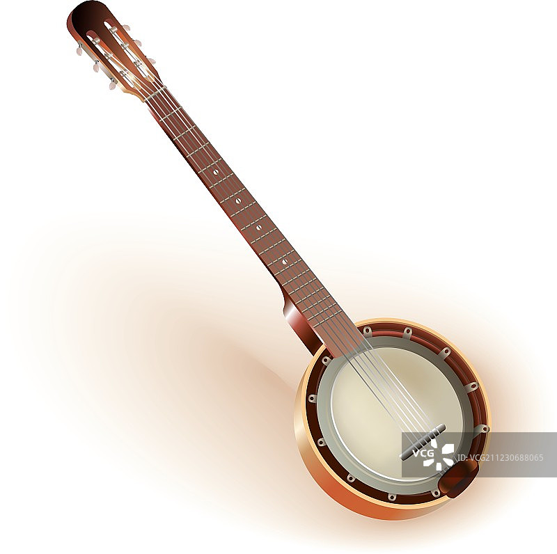 传统六弦墨西哥班卓琴图片素材