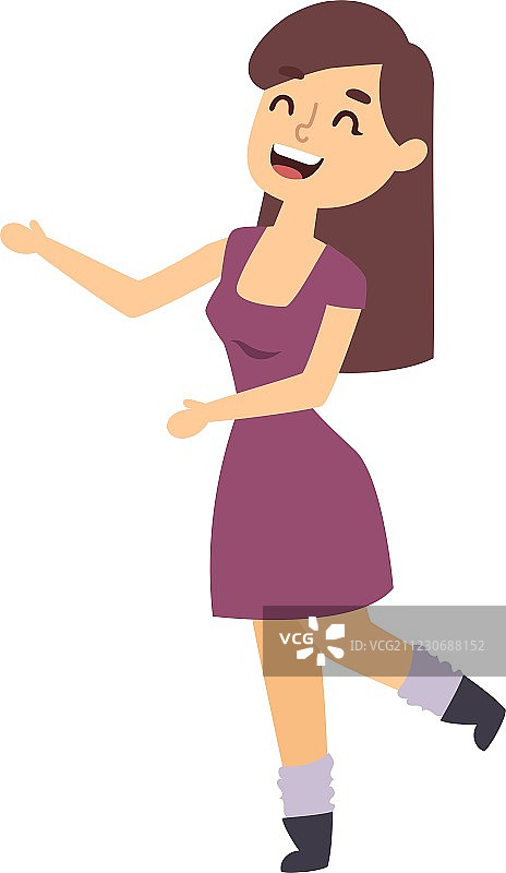 跳舞的女孩图片素材