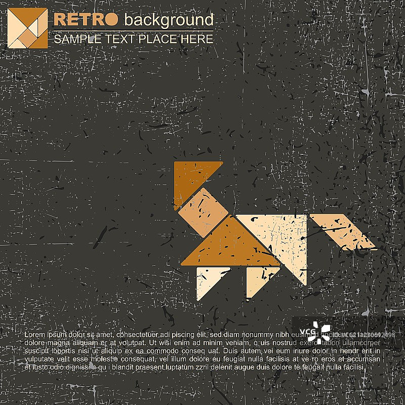 七巧板野生动物图片素材