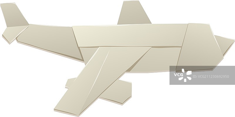 白色背景上的纸质玩具飞机图片素材