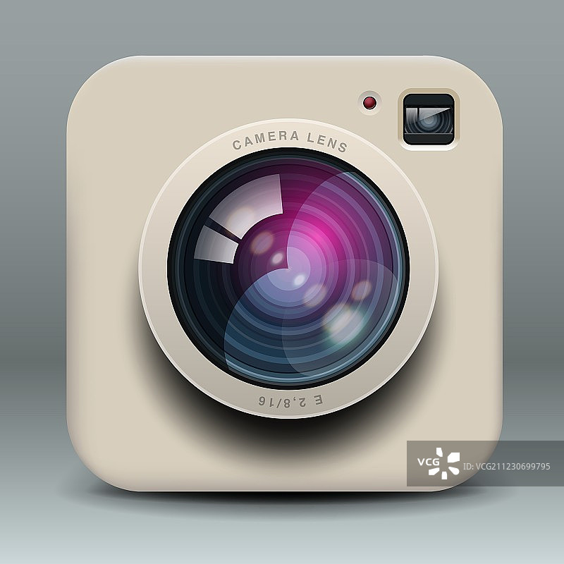 白色照相机图标图片素材
