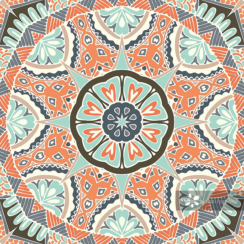 波西米亚几何印花图片素材