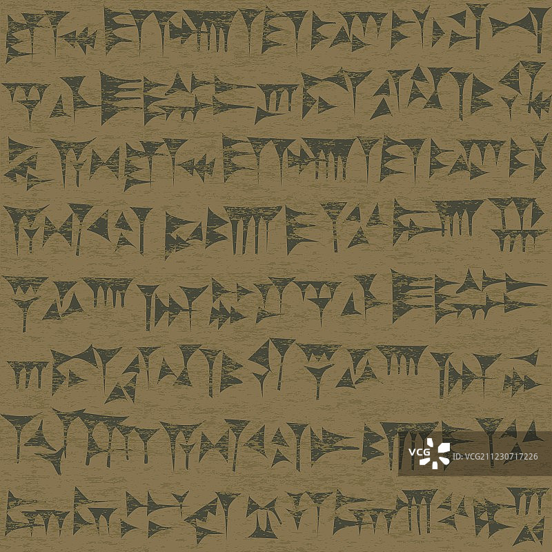 带有古代楔形文字的旧墙图片素材