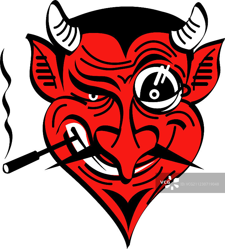 魔鬼的面孔图片素材