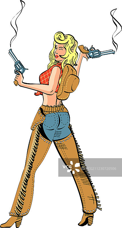 时尚女牛仔图片素材