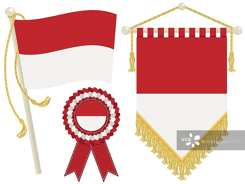 摩纳哥国旗图片素材