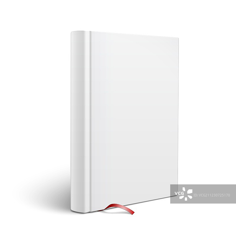 带书签的空白竖版书本模板图片素材