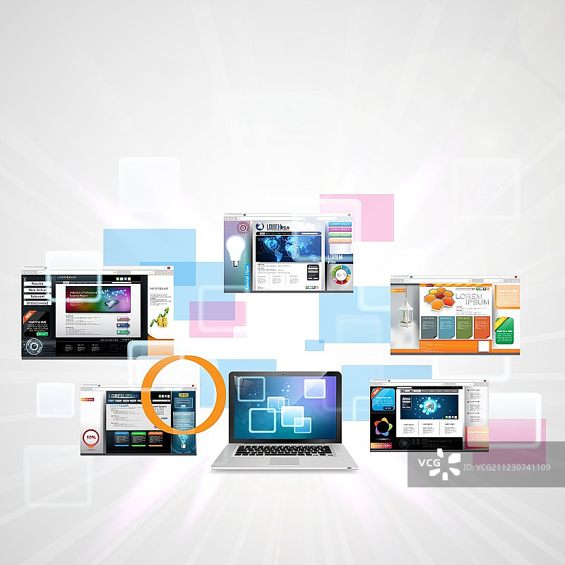 网页设计概念图片素材