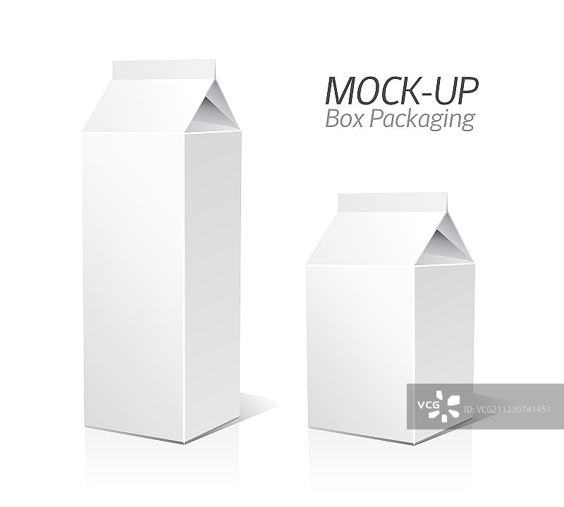 果汁和牛奶样机包装图片素材