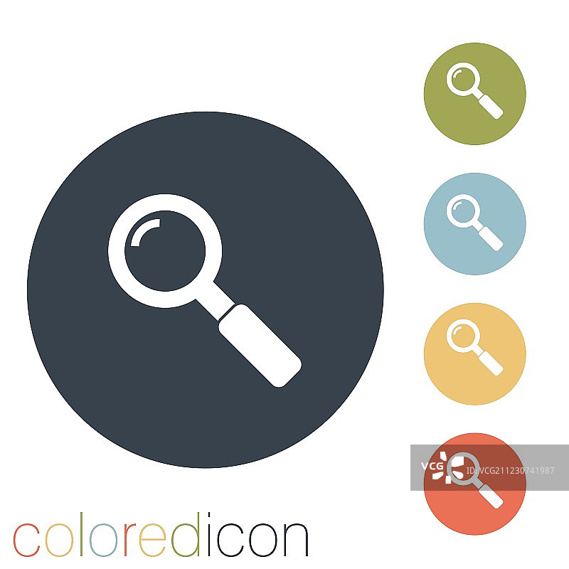 放大镜搜索图片素材