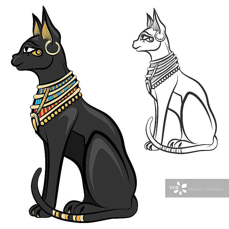 埃及猫女神贝斯特图片素材