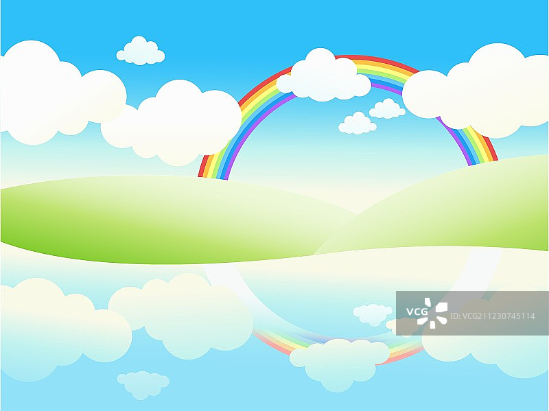 美丽的夏季水岸风光图片素材