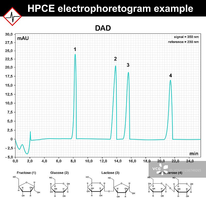 HPCE电泳图图片素材
