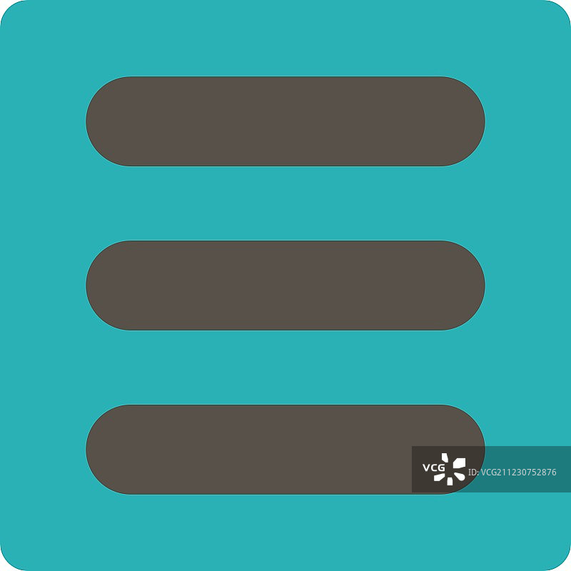 扁平灰色和青色圆形按钮堆叠图片素材