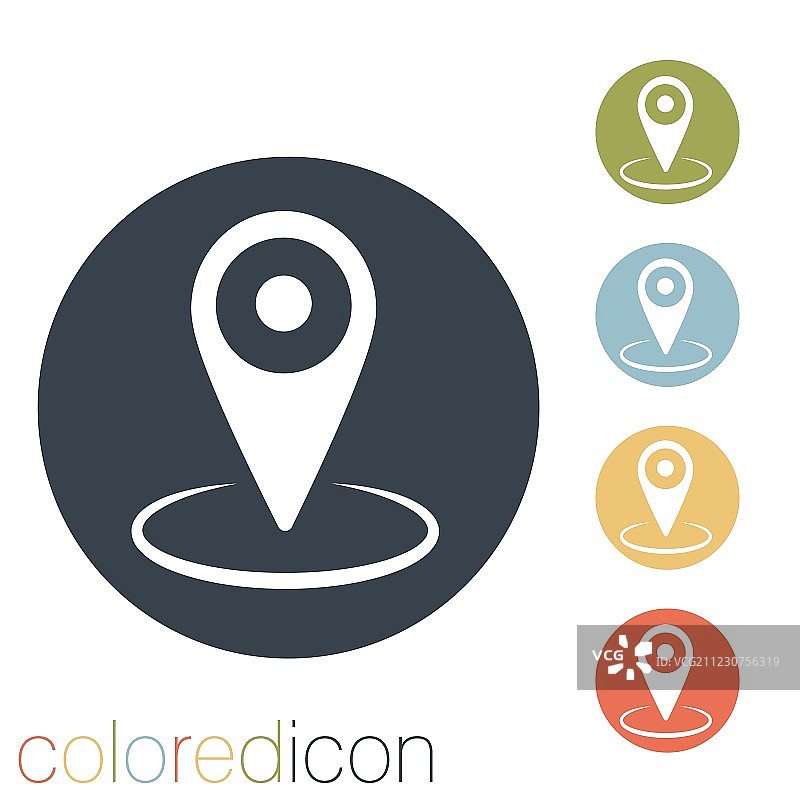 地图上的图钉位置图片素材