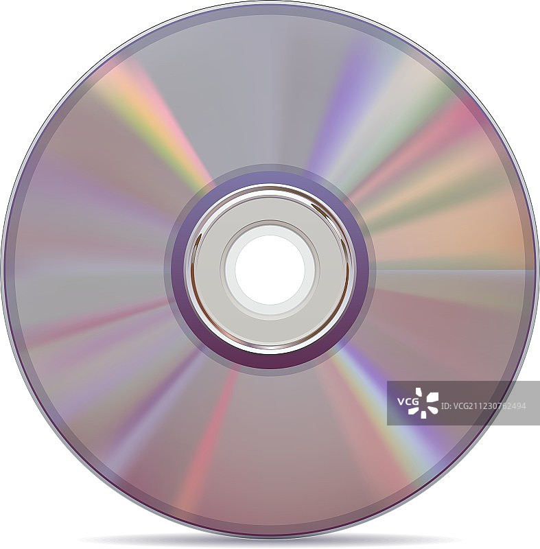 白色背景上的逼真光盘图片素材