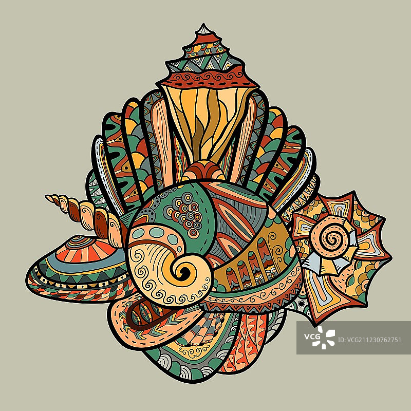 海洋生物图案图片素材