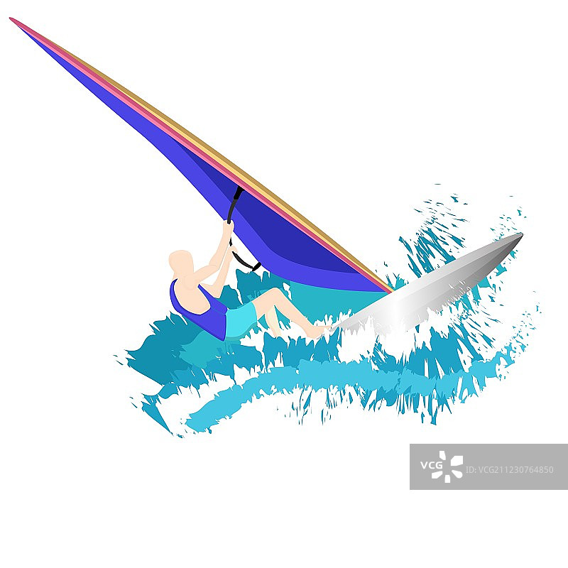 帆板冲浪者图片素材