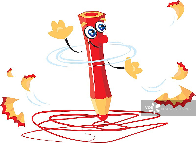 疯狂铅笔卡通图片素材