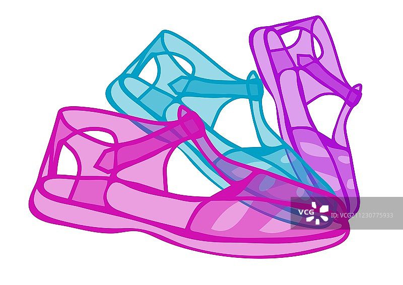 果冻鞋图片素材