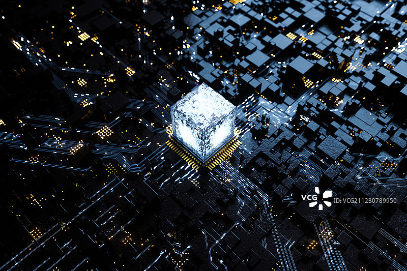 3D芯片图片素材