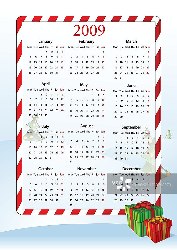 欧洲日历插画图片素材