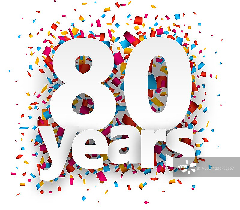 八十年纸屑标志图片素材