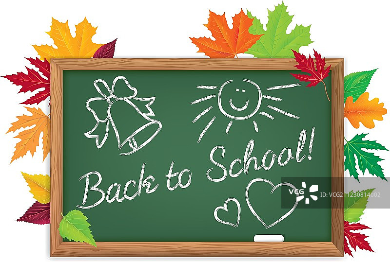 返校季黑板图片素材