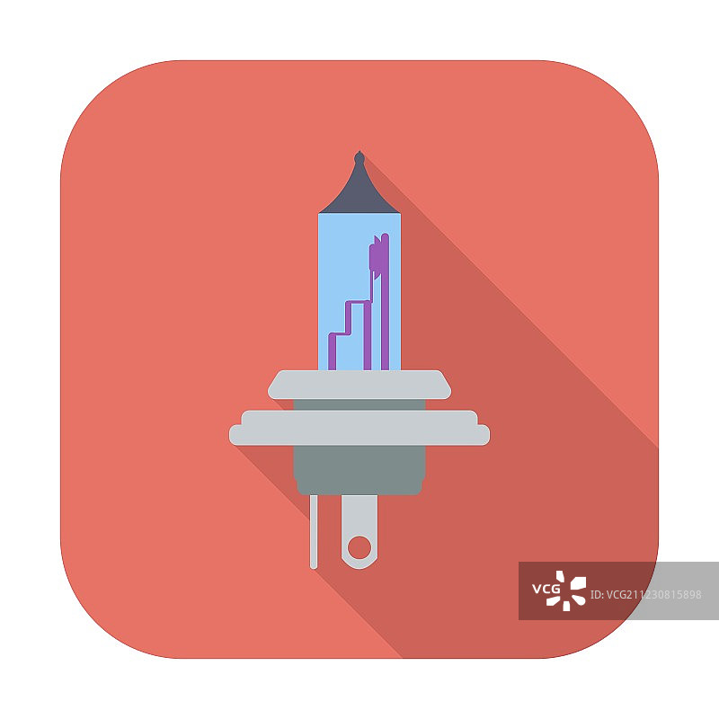 氙气车灯扁平图标图片素材