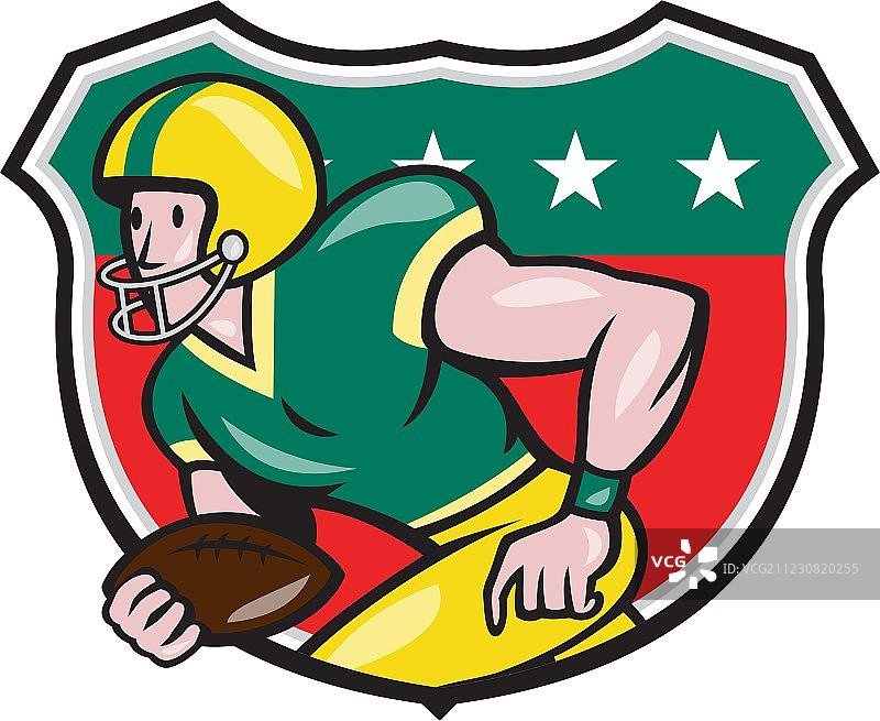 美式橄榄球外接手带球跑图片素材