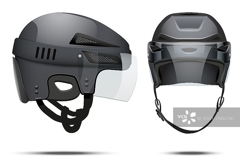 经典曲棍球头盔图片素材