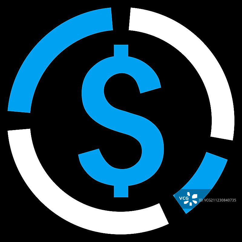 金融图表扁平图标图片素材