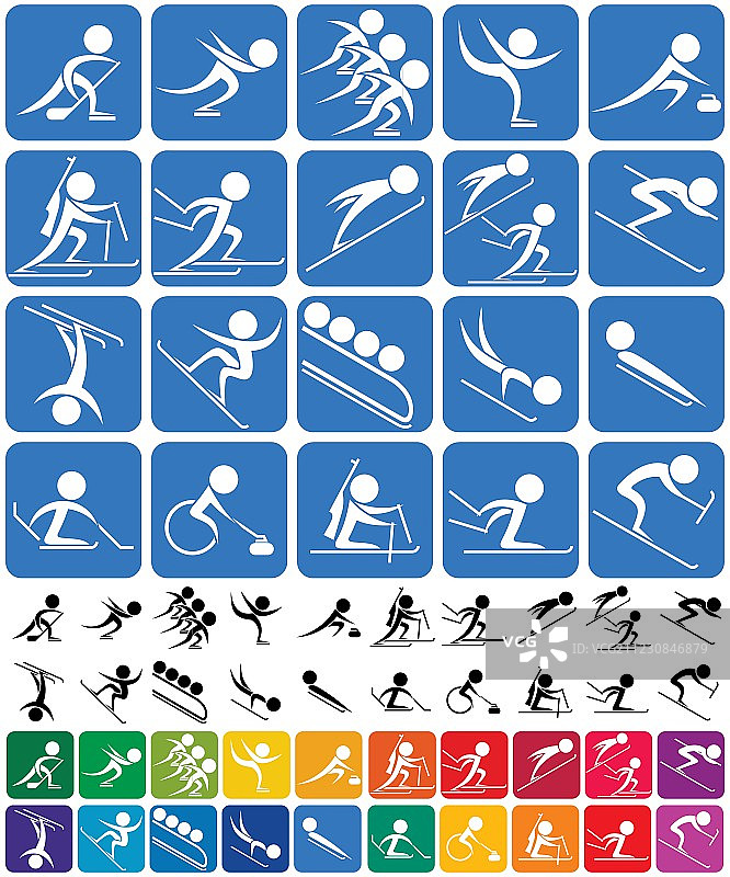 冬季运动的象征图片素材