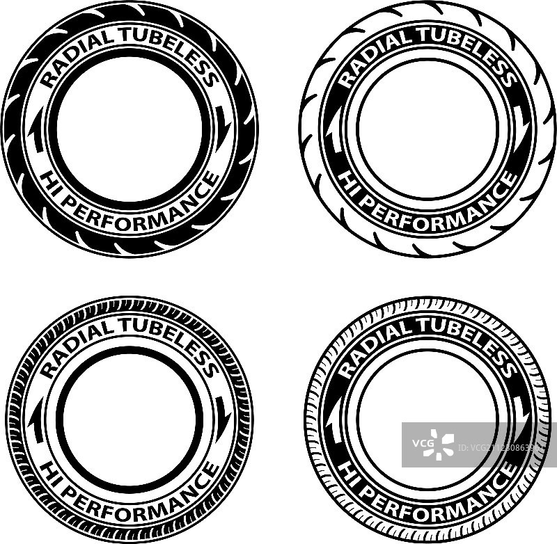 子午线无内胎轮胎符号图片素材