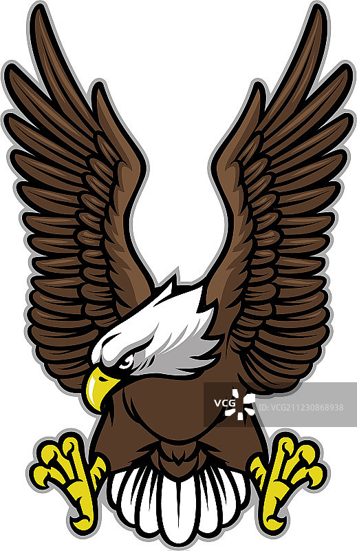 展开翅膀的老鹰图片素材