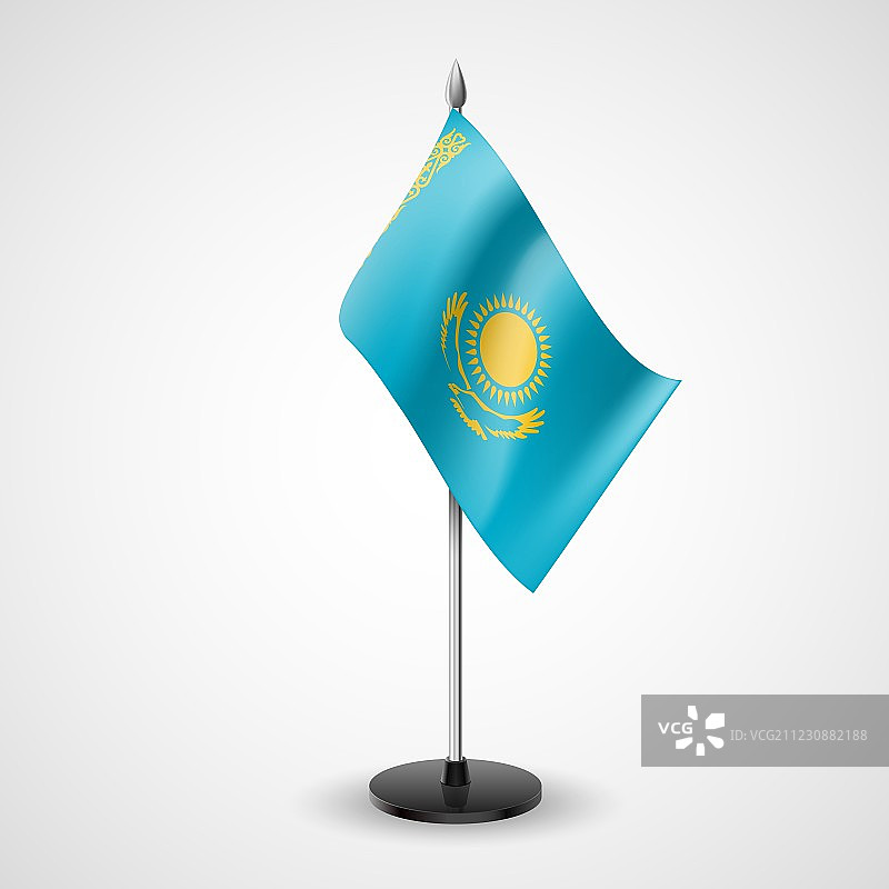 哈萨克斯坦桌旗图片素材
