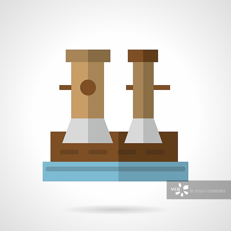 扁平风格船用系缆桩图标图片素材