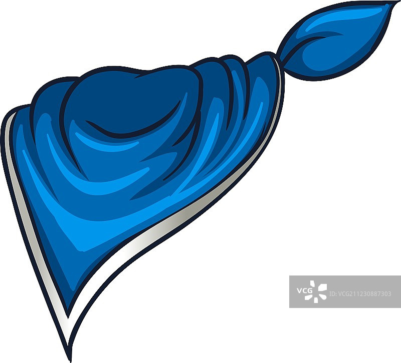 蓝色围巾图片素材