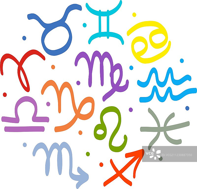 星座符号设计素材图片素材