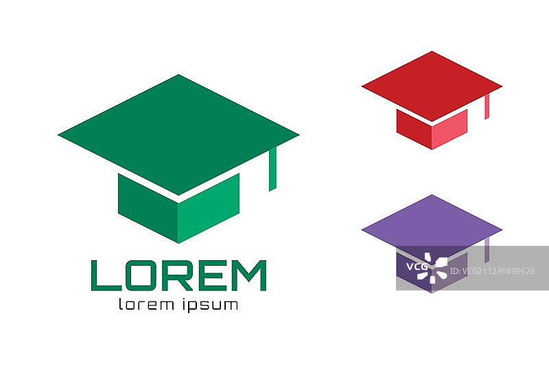 毕业帽图标Logo模板图片素材