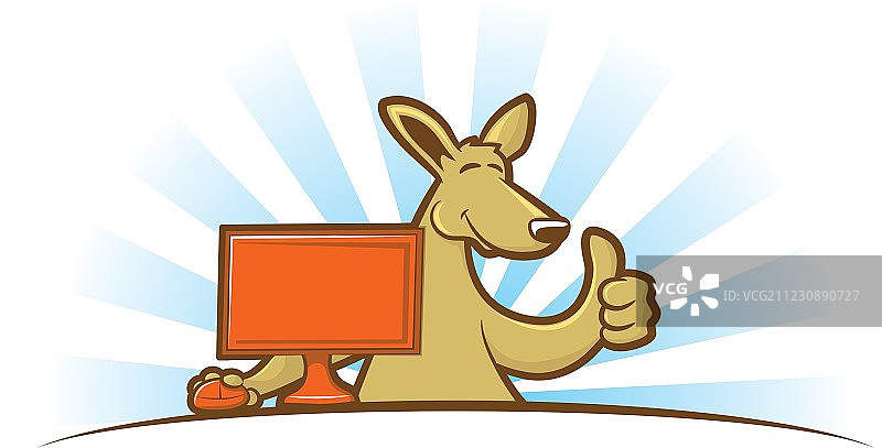 正在计算的袋鼠图片素材